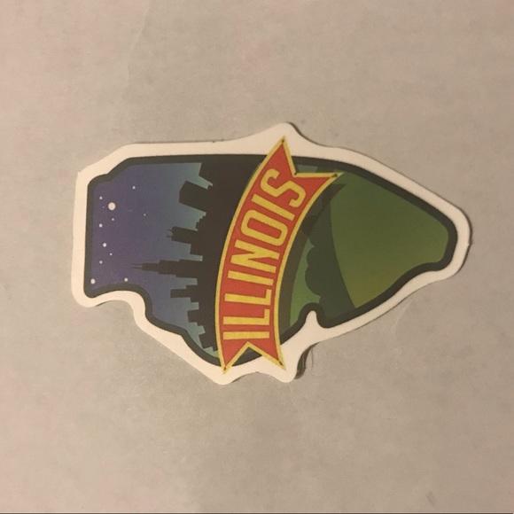 Illinois Matte Finish PVC Removable Waterproof Decor Accent Sticker - Picture 5 of 9